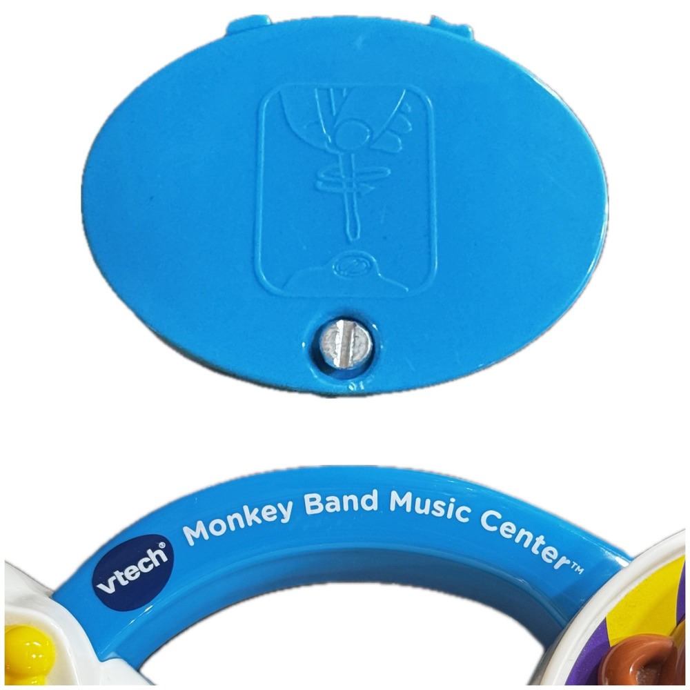 VTech Monkey Band Music Center Battery Cover Replacement Part Blue with Screw